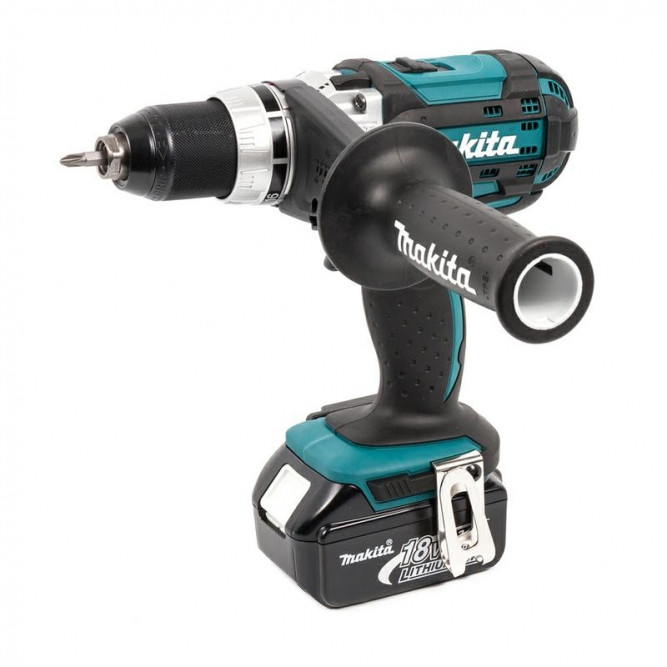 Аккумуляторная ударная дрель-шуруповерт Makita DHP458RFE