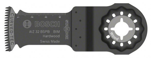 Погружное пильное полотно Bosch BIM AIZ 32 BSPB Hard Wood (2.608.661.645)