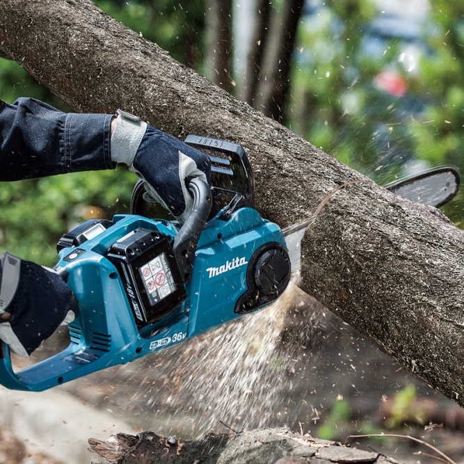 Аккумуляторная цепная пила Makita DUC353PT2 (2* 5АЧ, быстрое ЗУ)