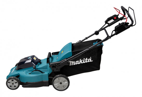 Аккумуляторная газонокосилка 48см, самоходная, 2х18V Makita DLM481Z (2х 5Ач, ЗУ)