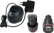 Набор BOSCH 2 аккумулятора Bosch GBA 10,8 V 1,5 Ач и Зарядное устройство AL 1110 (1.600.B00.B8J)