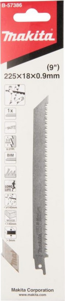 Полотно для сабельных пил по дереву 225x0,9x8.5tpi Makita B-57386