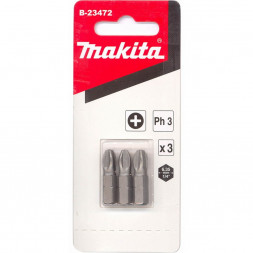 Биты Makita PH3 25мм 3шт (B-23472)