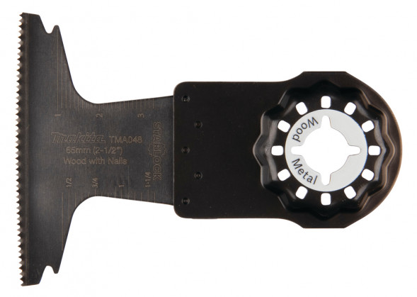 Насадка для мультитула дерево с гвоздями 65х40, STARLOCK, Makita B-64820