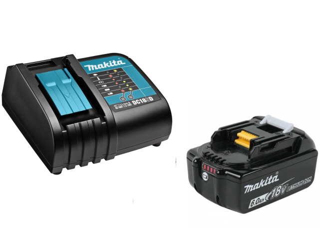 Аккумулятор BL1860B (18В, 6.0 Ач, Li-Ion)+зарядное устройство DC18SD Makita 19SD60-1
