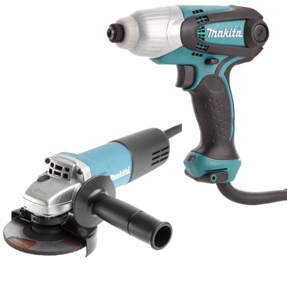Набор инструментов Makita DK0169 (шуруповерт TD0101, болгарка 9555HN)