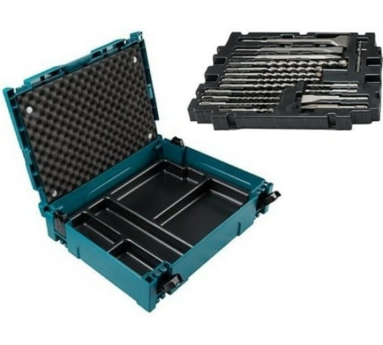 Набор буров и насадок SDS+ Makita B-53877, 17 шт, Makpac
