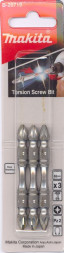 Биты Makita PZ2 65мм 3шт, 2-х сторонние (B-20719)