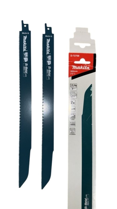 Пильное полотно по дереву с гвоздями Makita 300x1,25x10TPI, 2 шт (D-72768)