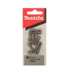 Биты Makita PZ1 25мм 10шт (P-06096)
