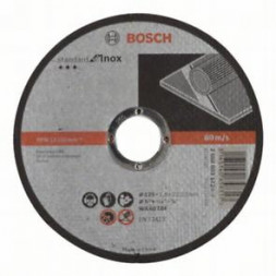 Диск отрезной BOSCH Standard for Inox, 125х1,6х22 прямой, для нерж. стали (2.608.603.172)