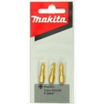 Биты Makita PZ2 25мм 3шт, алмазные (P-38641)
