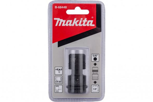 Адаптер с квадрата 1/2 на шестигранник 1/4 Makita B-68448 (переходник)