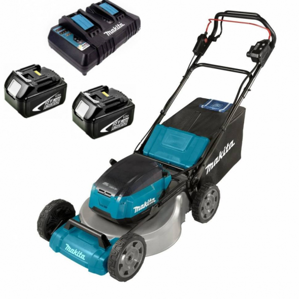 Газонокосилка аккумуляторная Makita DLM530Z-PG2 (2*АКБ 6Ач, ЗУ 2 слота)