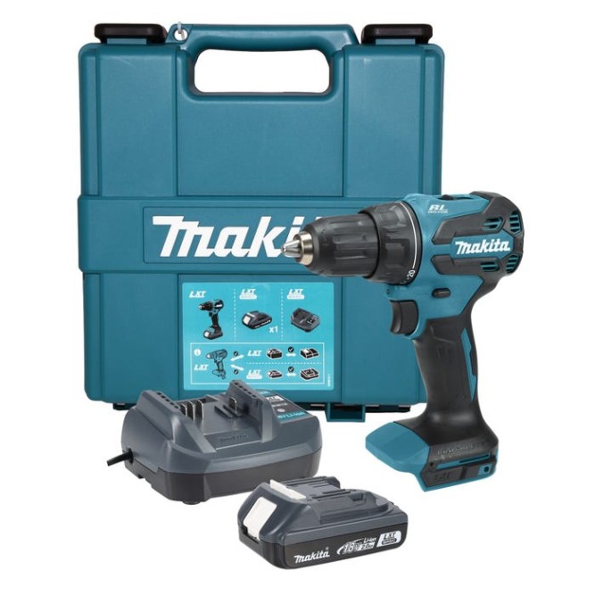 Аккумуляторная ударная дрель-шуруповерт 18V, 50Нм Makita DHP490WVE (2* LXT Basic 2Ач, ЗУ)